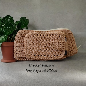 Patrón de crochet, Patrón de bolso, Estuche para teléfono, Patrón de bolso de abuela, con funda para teléfono