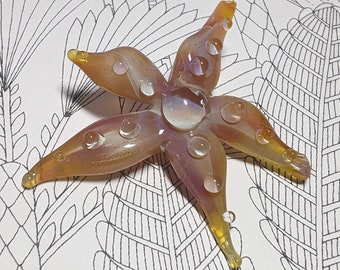 Prima Donna Designs - Handmade Lampwork Glass Starfish Pendant