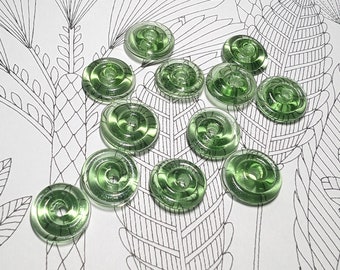 Prima Donna Designs Handmade Lampwork Glass 003 Bead Set Green