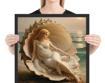 Birth of Venus Print / Goddess Aphrodite, Goddess Venus / Aphrodite Print / Venus Art Posters / Matte Style Framed Poster