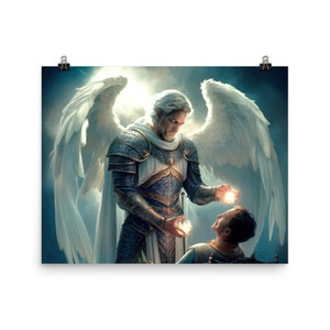 Archangel Raphael / Arc Angel Raphael / Raphael Angel / St Raphael / Angel of Healing / Modern Angels Art / Museum Quality Poster
