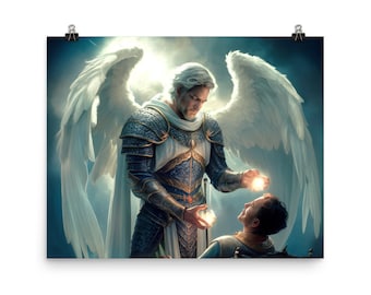 ティツィアーノによる大天使ラファエルとトビアスのポスタープリント