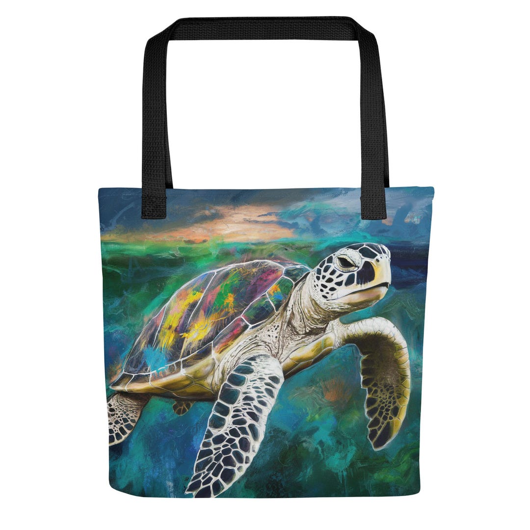 Sea Turtle Work Tote