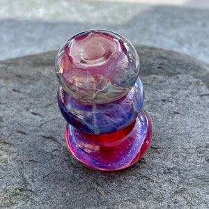 Lampwork Big Hole Glass Bead Set 3 Boro Borosilicate Handmade Tinker