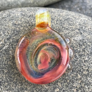 Glass Pendant Boro Lampwork - Swirly