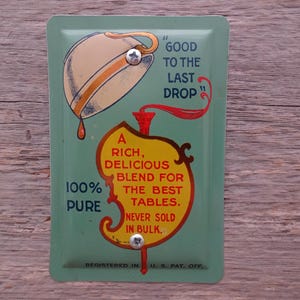 Blank Switch Plate Cover No Switches Switchplate Vintage Maxwell House Coffee Tin Cans