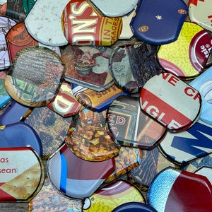 Round Metal Pieces Tin Material Findings For Jewelry Craft Supplies Advertising Tins