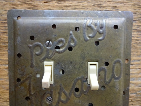 Fasano Pies Pie Pans Antique Bakeware Light Switch Cover Plate Etsy