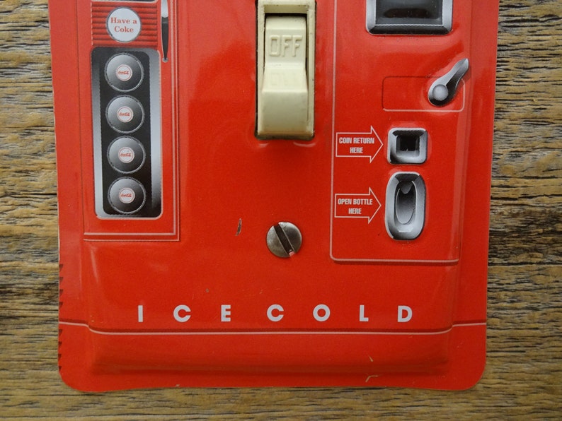 Coke Switch Plate Plates Coca Cola Soda Vending Machine Etsy