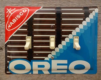 Switch Cover 1970s Lighting Oreo Tin Canister Advertising Decor Light Switchplate Covers TP-4059