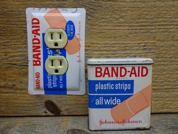 Bathroom Wall Hangings Decorative Cover Covers For Bath Decor Made From A Vintage Band Aid Tin Tins Olc 1078