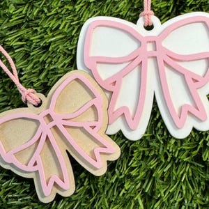 Kokette Bogen Ornament Kokette Thema Verzierungen Bogen-Dekoration Rosa Pastellfarben Kokette Bögen Ornamente