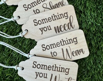 Christmas Gift Tags Wooden Tags Something You Want Something you Need Do Read Share Wear Custom Gift Tags Something You Tags for Christmas