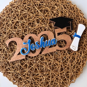 Class of 2025 Graduation Personalized Sign Wooden Graduation Decor Name Sign for Graduation Gift for Senior or College Graduate Name Sign