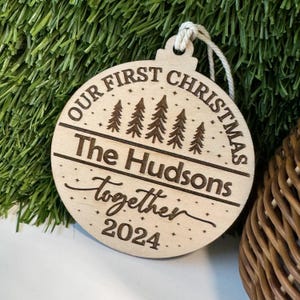 Our First Christmas Together Ornament Family Couple Christmas Ornament ...