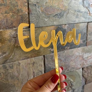 Custom Name Acrylic Cake Topper for Birthday Decor Personalized Cake Topper for Wedding Decor Custom Acrylic Cake Topper Name or Word Topper
