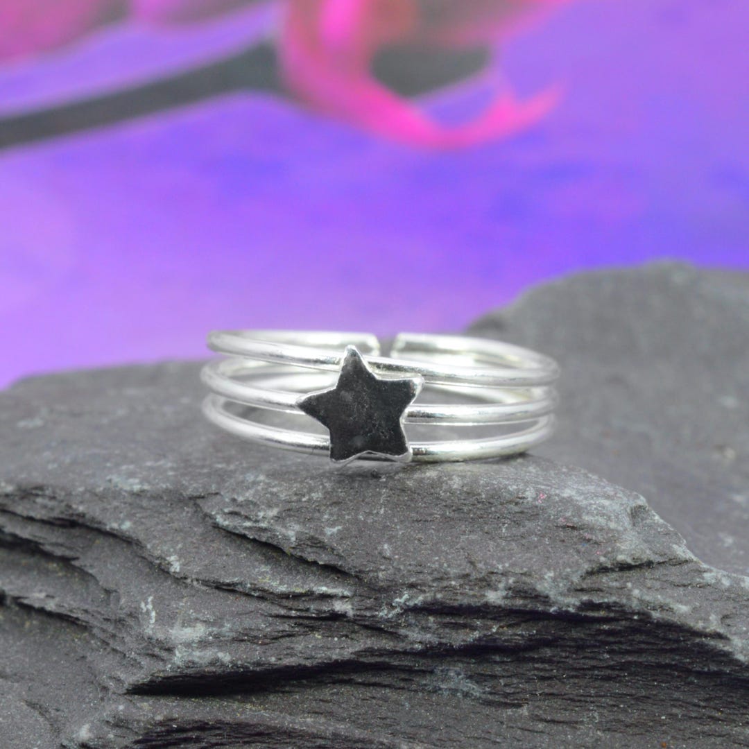 Sterling Silver 925 Star Toe Ring - Etsy