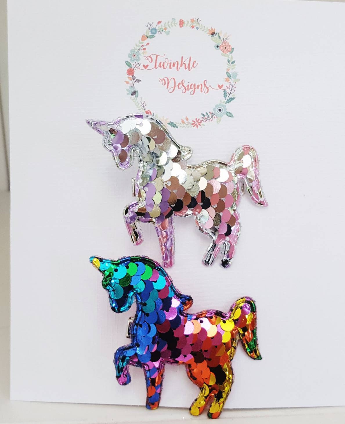 Unicorn Sequin Pixel Art Craft Kit Do-it-yourself Wall Art 