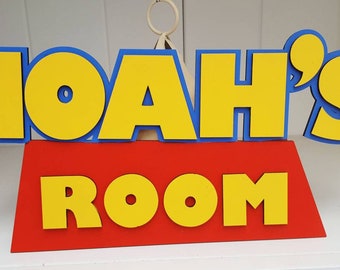 Toy Story Personalised Name Plate/Door Sticker 