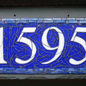 House Number with 4 Digits on 16x8 inch Slate image 1