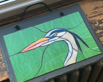 Great Blue Heron. A Stratozpheric mosaic