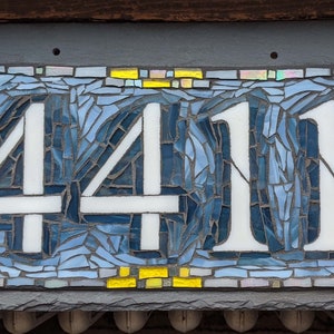 House Number with 4 Digits on 16x8 inch Slate image 2