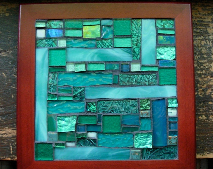Etsy Project Embrace Teal Patchwork Mosaic Tile Etsy