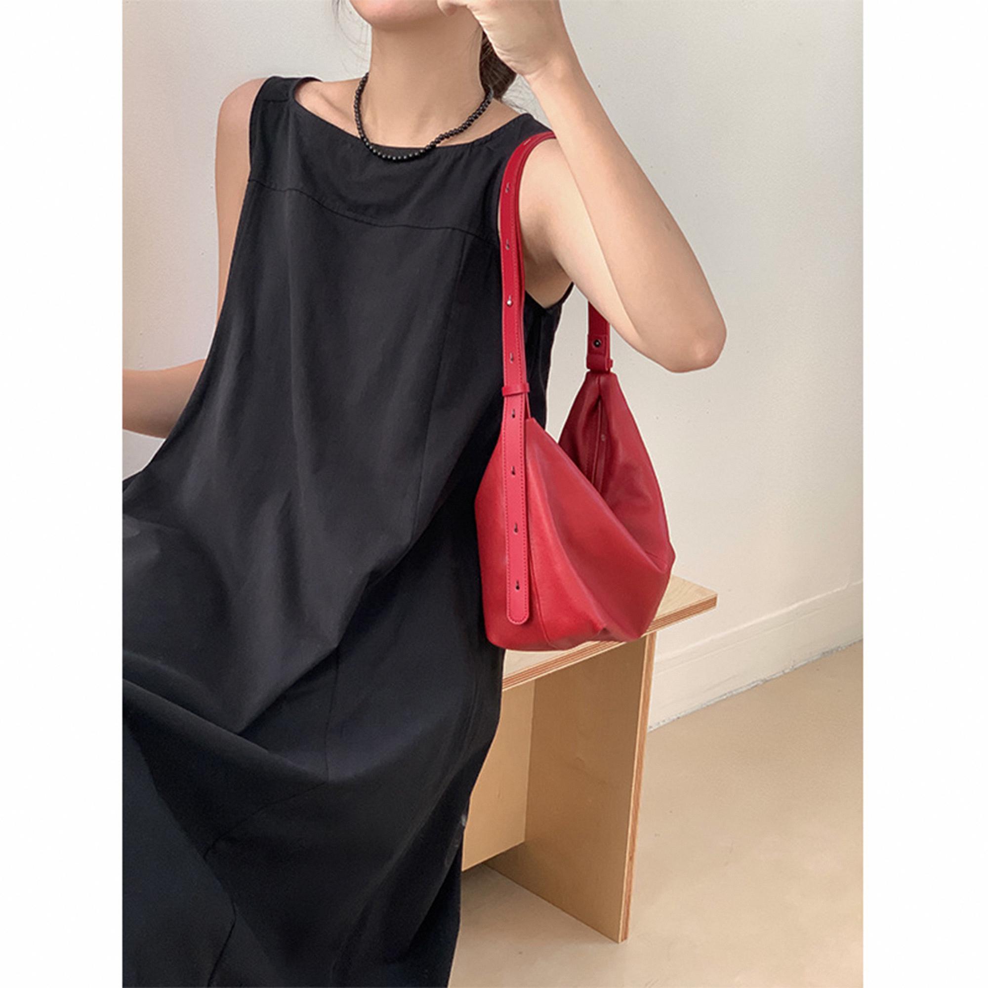 Medium Hobo North-South Leather Shoulder Bag main image 1