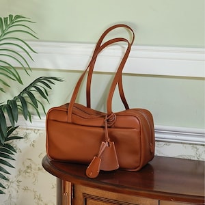Echtleder Umhängetasche, Damen Unterarm Schultertasche, Elegante Ledertasche