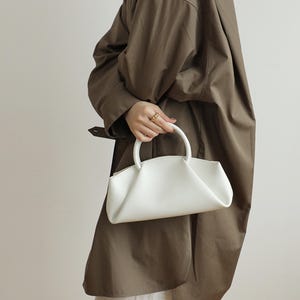 Leder Handtasche, kleine Leder Top Griff Tasche, Elegante Damen Schultertasche, Damen Crossbody Tasche