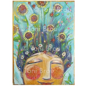 8x10 PRINT Invincible Summer healing positive thinking Inspiring earthy feminine strength