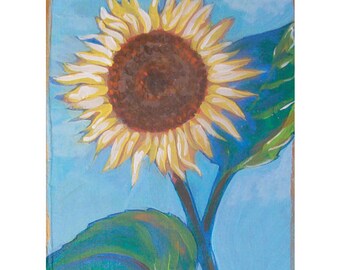 Happy Face Sunflower Etsy