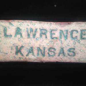 ONE Bumper Sticker Lawrence Kansas Historic Brick