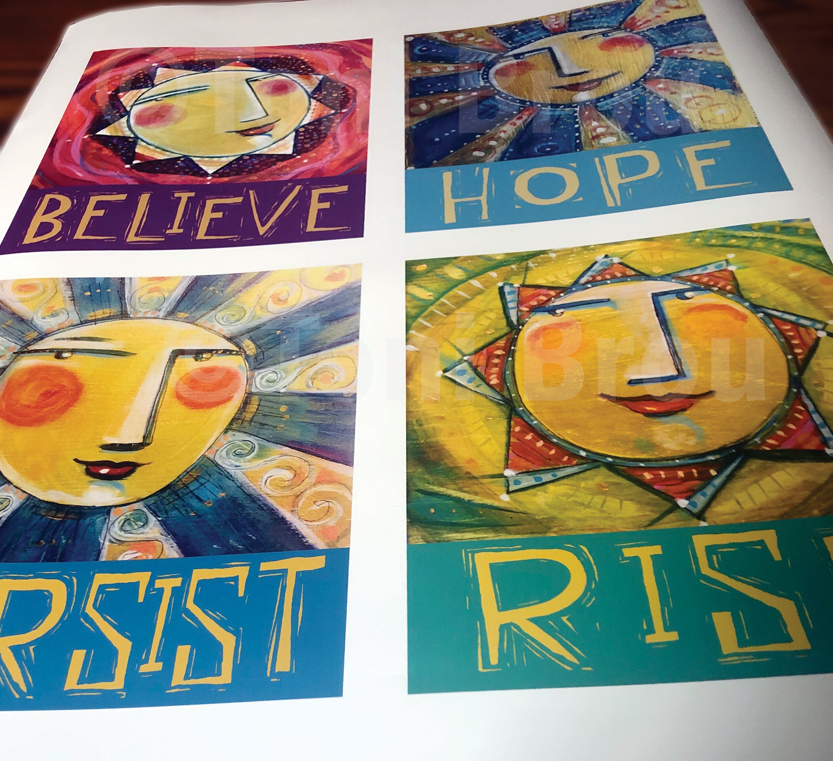 18x24 POSTER CBS Sunday Morning Artist Unframed 4 Suns Etsy