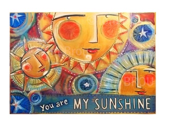 8x10 PRINT You are My Sunshine CBS Sunday Morning Artist