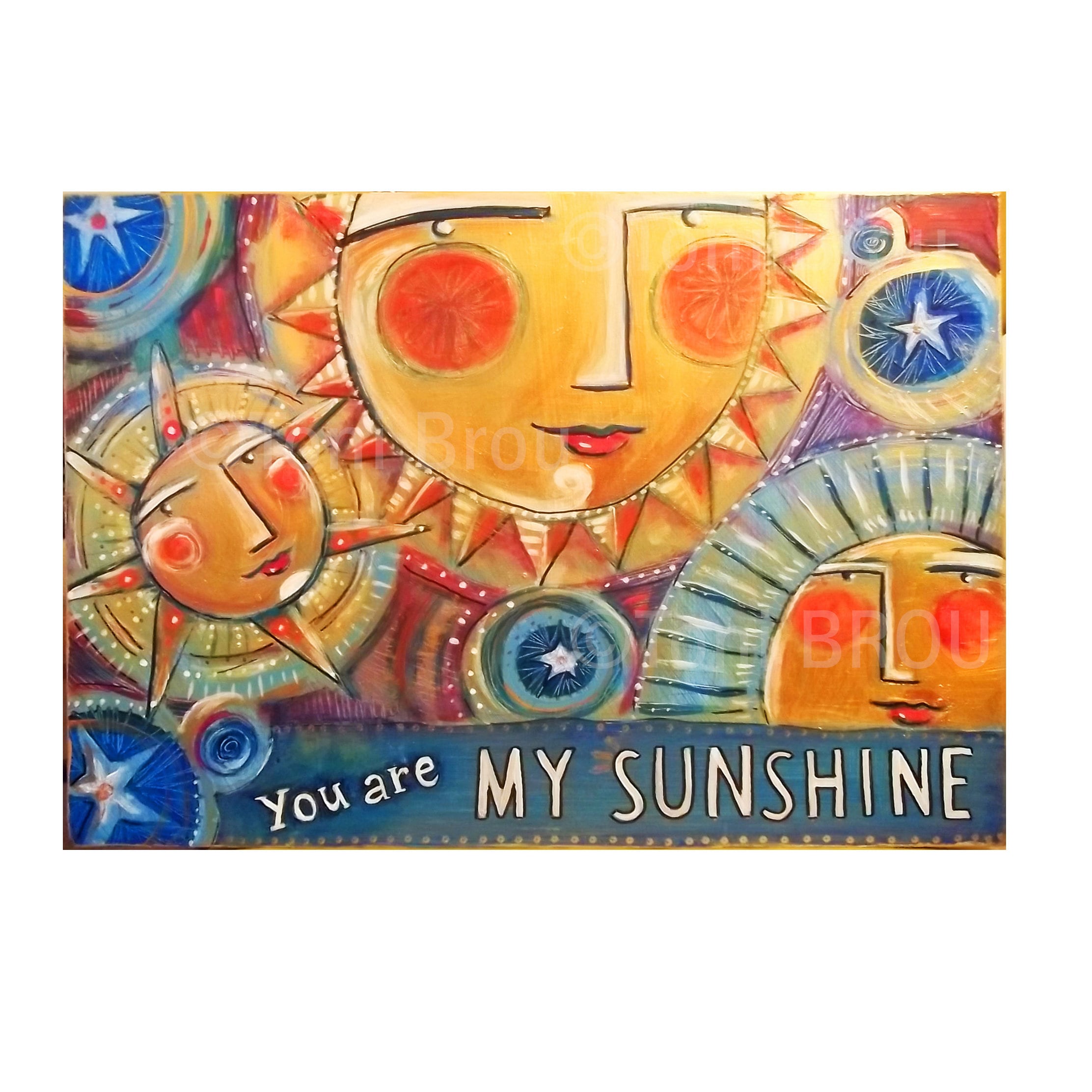 8x10 PRINT You are My Sunshine CBS Sunday Morning Artist