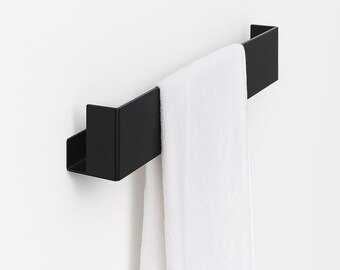 Dimensione: 50cm) Porta Asciugamani da Bagno Nero Opaco, Doppia Barra Murale in Acciaio Inossidabile, 2 Barre, Accessori per il Bagno | Leroy Merlin