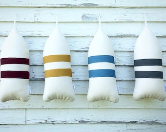 Maine Lobster Buoy Pillow. ANY COLOR you choose. gifts under 40.bumper pillow.Nautical pillow. maine.Buoy pillows