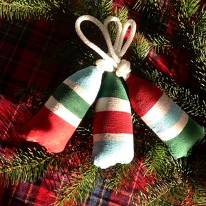 Set of 3. Maine lobster buoy christmas ornament. Nautical tree ornament. Buoy christmas decoration. gift under 40.Nautical christmas.