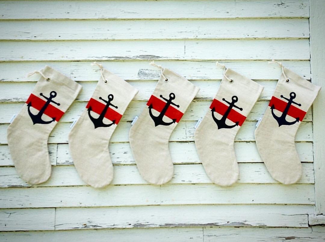 Maine Christmas Stocking..holiday Stocking.nautical Stockings. Etsy