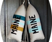 Maine Lobster Buoy Pillow. Buoy. Buoy pillow.housewarming gift.nautical wedding pillow.Beach house gift. maine toss pillow.beach pillow.
