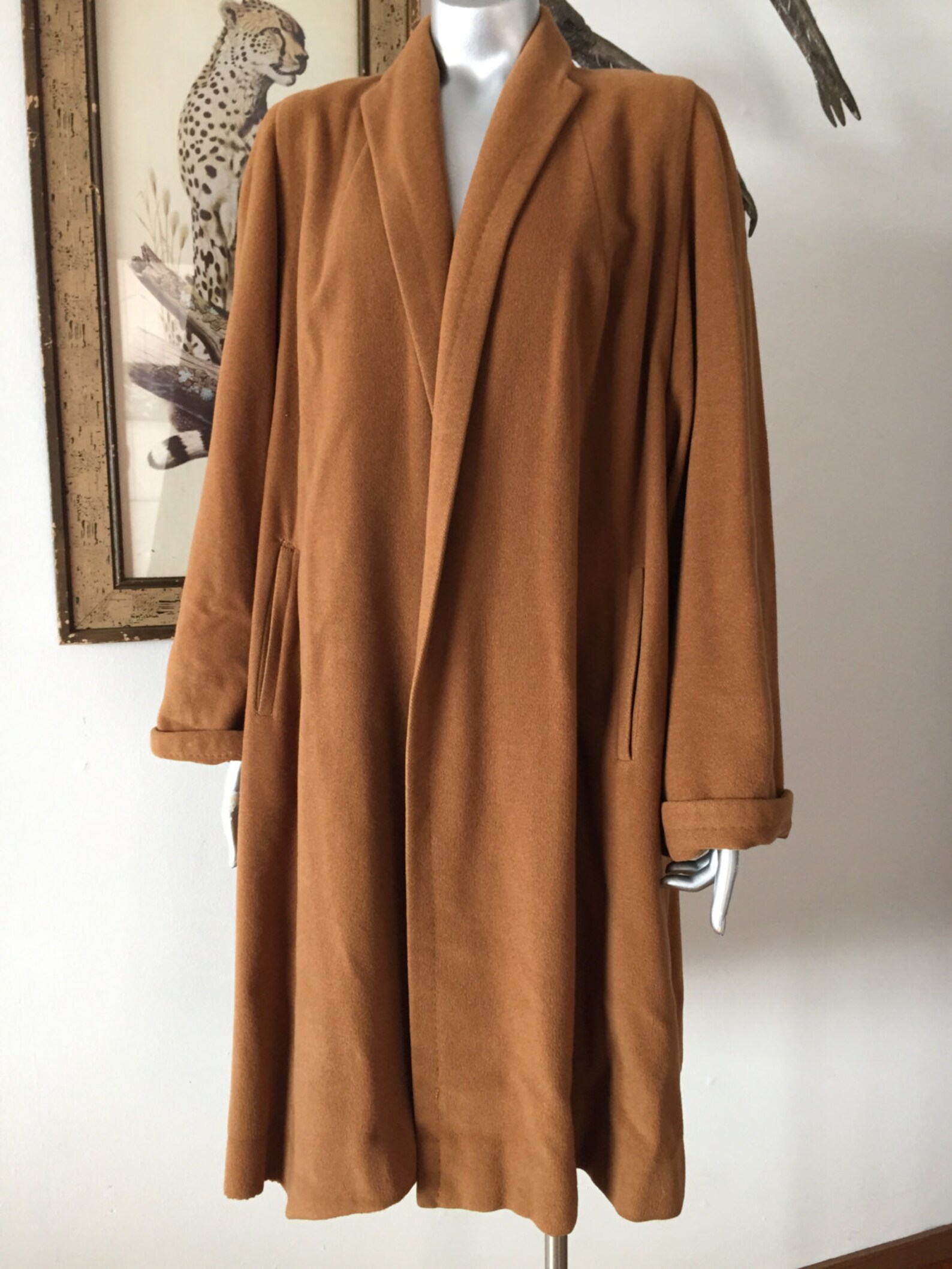 Vintage 100 Vicuna Swing Coat Etsy