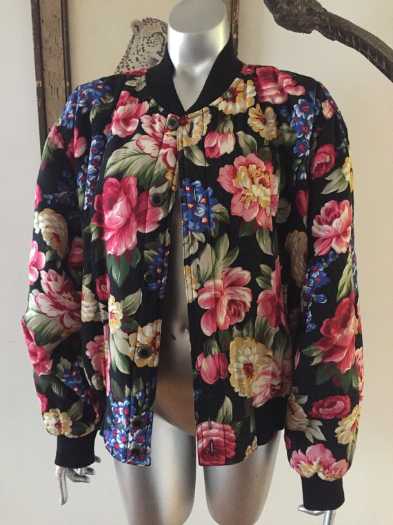 Grand Floral Puffer Jacket by Liz Wear