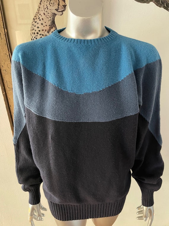 80s Gianni Versace Blues Sweater