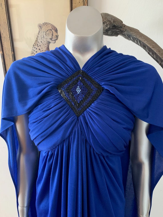 1930s Style Hollywood Star Gown in Royal Blue with