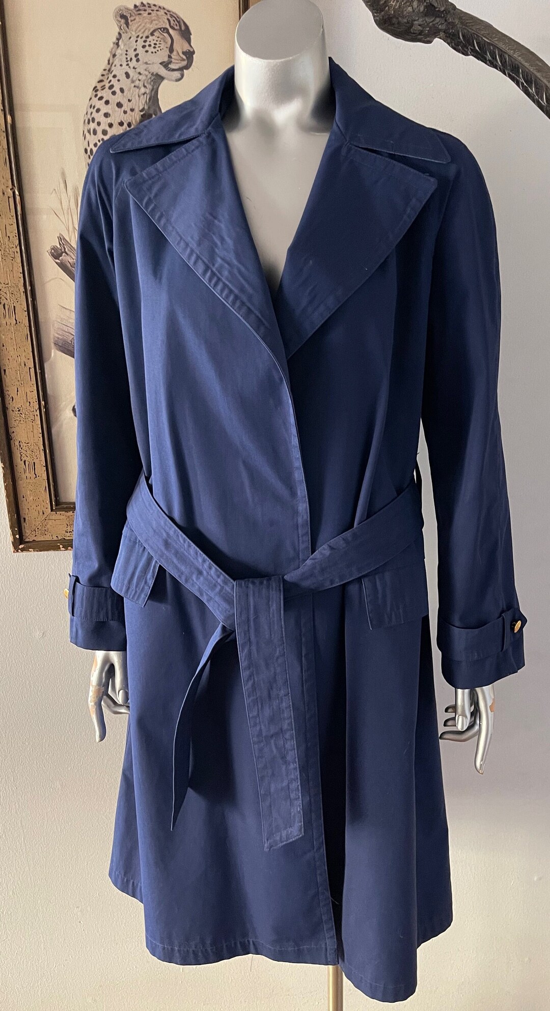 Edith Head for Pan Am Navy Trench 1970s Airline Uniform Rare - Etsy