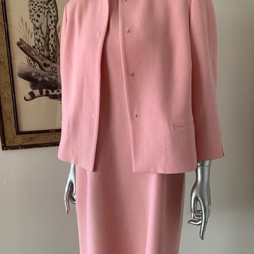 Pretty in Pink Oscar de la shops Renta Dress and Jacket Set