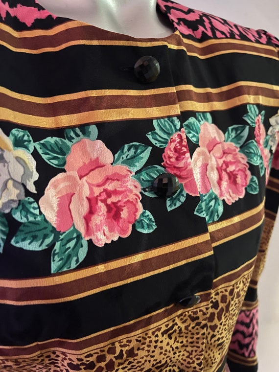 Statement Mixed Print Fitted jacket by Rickie Fre… - image 7