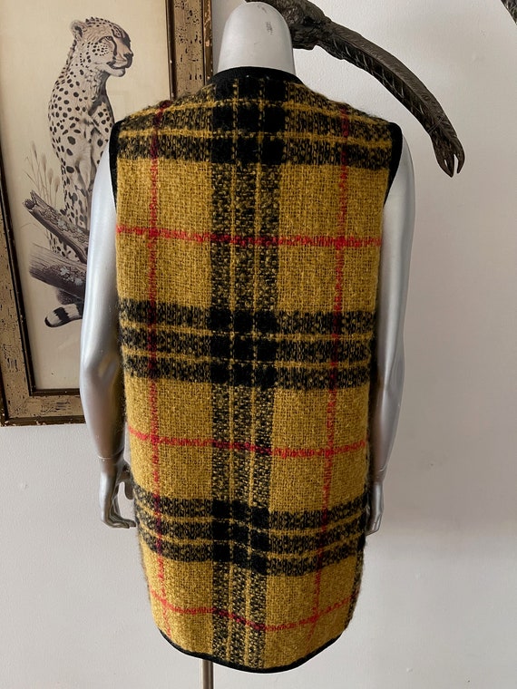 1970s Knit Plaid Vest
