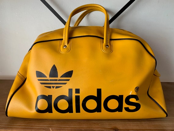 1970s Adidas Mustard Yellow Sports Bag | Etsy